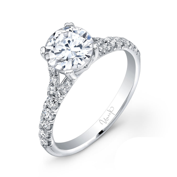 Uneek Unity Collection Split Round Engagement Ring