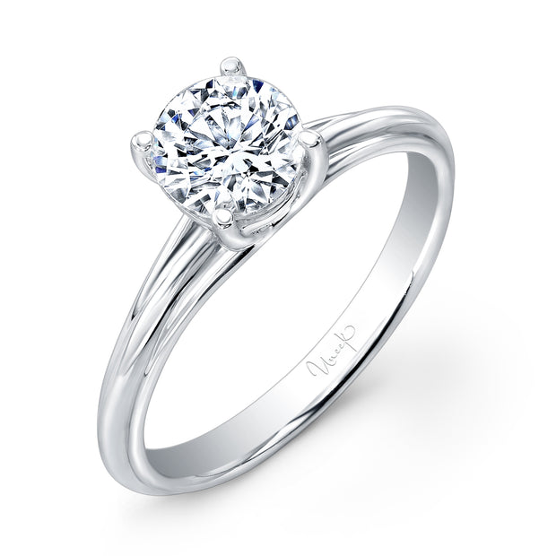 Uneek Unity Collection Solitaire Round Engagement Ring