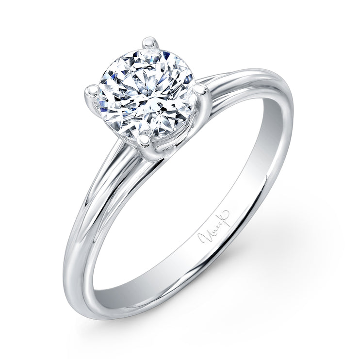 Uneek Unity Collection Solitaire Round Engagement Ring