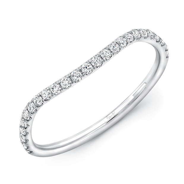 Uneek Silhouette Collection Curved Diamond Wedding Ring