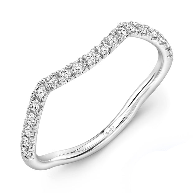 Uneek Infinity Collection Curved Diamond Wedding Ring