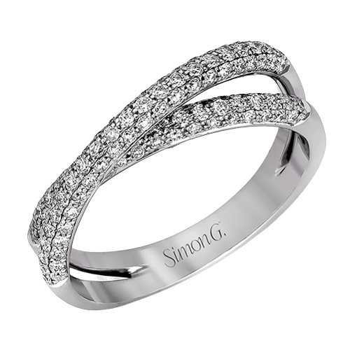Wedding Band in 18k Gold with Diamonds